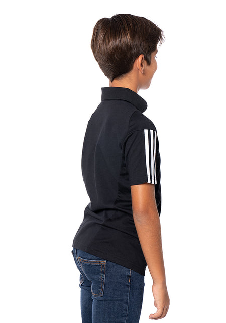 Kings League Fanwear Polo für Jungen Schwarz-Weiß